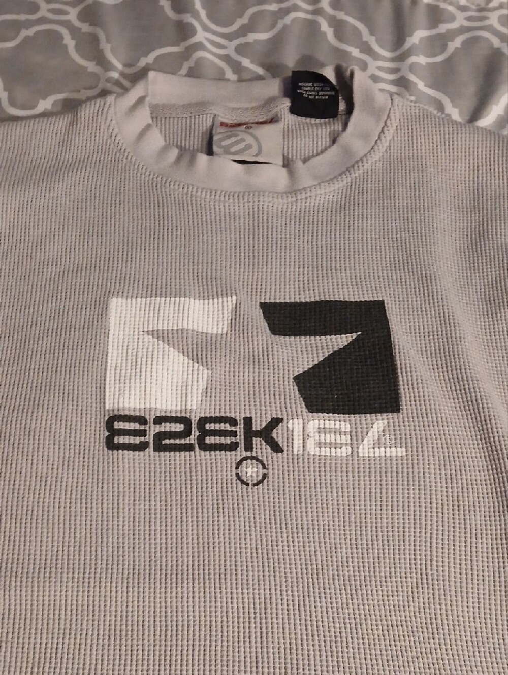 Ezekiel Light Gray Long Sleeve Crew with Logo